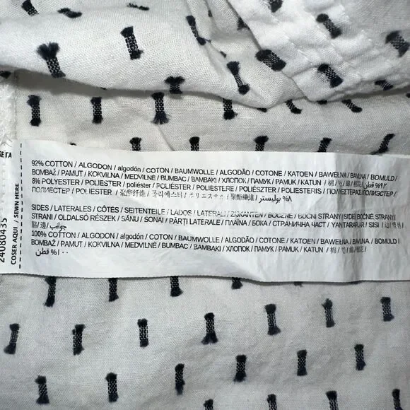 Mango MNG Womens Long Sleeve Shirt 8 White Lightweight Button Down - Picture 7 of 8